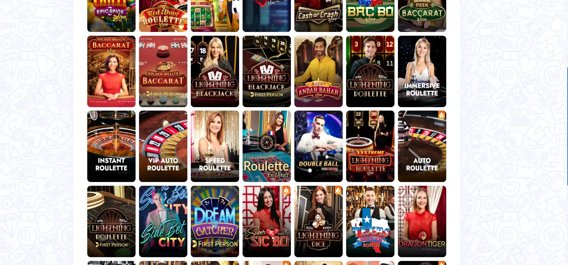 Игровой интерфейс казино Вован с яркими слотами